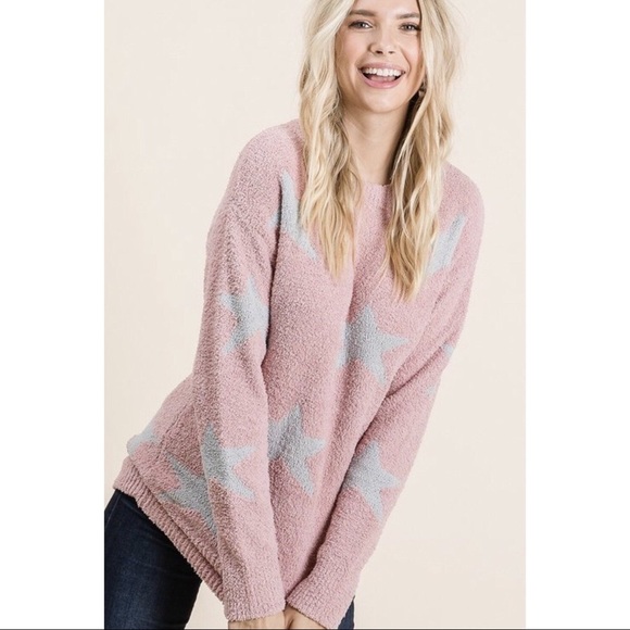 Stars in Pink Sweater - Picture 4 of 4